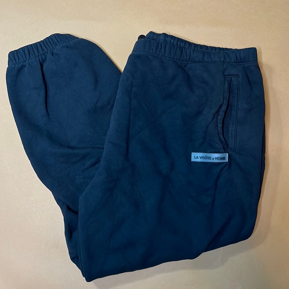 LA VOUTE x HOME Black Sweatpants Unisex
